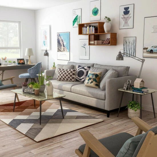 Wholesale ✨ Furniture Of America Maisha Mid-century 44-inch 3-piece Coffee Table Set Natural 👍