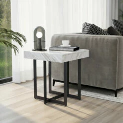 Top 10 😀 Granala Grey Faux Marble End Table With Drawer By Furniture Of America 👏